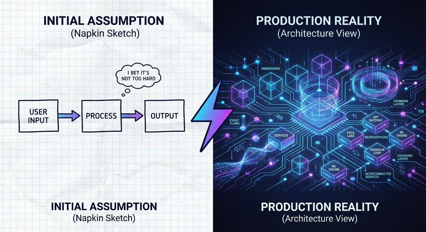 napkin sketch and reality
